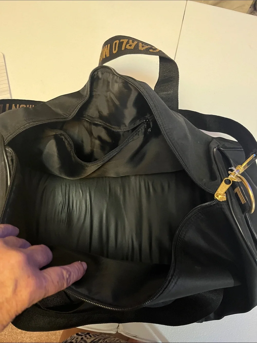 Black Grand Prix Duffel Bag